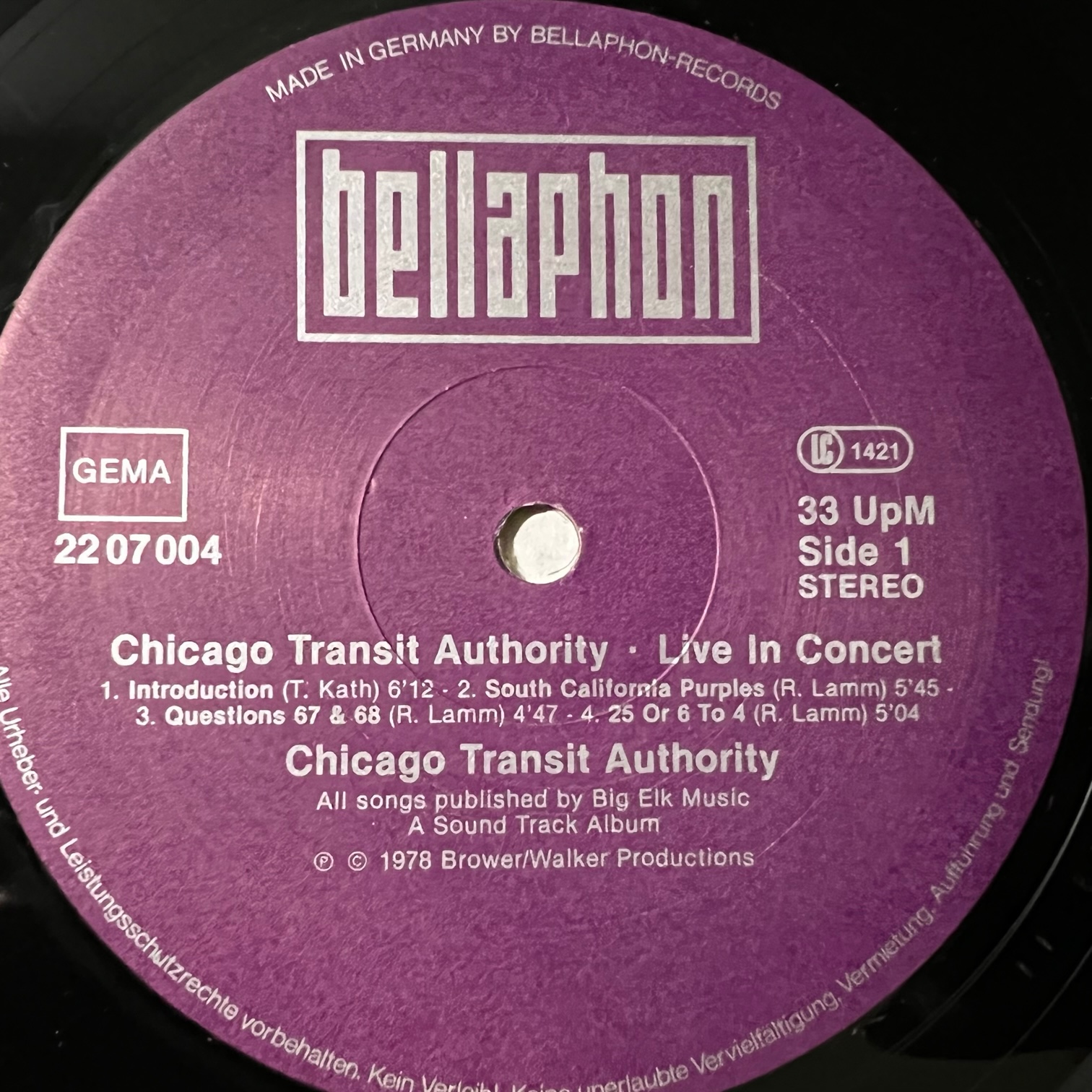 Chicago Transit Authority Live In Concert Pro Rock Net